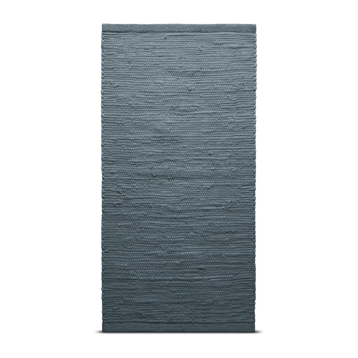 Cotton vloerkleed 140 x 200 cm. - Steel grey (grijs) - Rug Solid