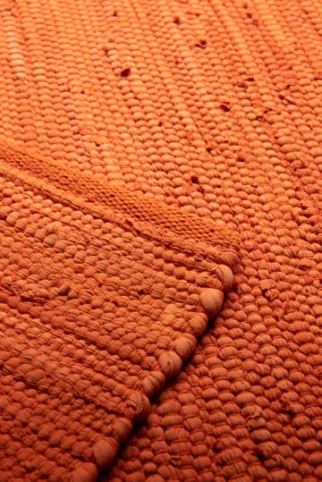 Cotton vloerkleed 170 x 240 cm. - solar orange (oranje) - Rug Solid