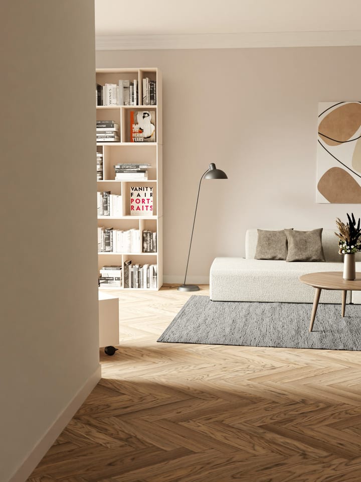 Cotton vloerkleed 170 x 240 cm., steel grey (grijs) Rug Solid