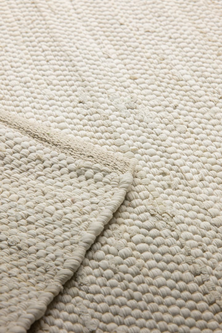 Cotton vloerkleed 60 x 90 cm. - desert white (wit) - Rug Solid
