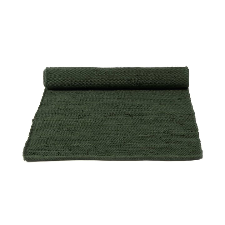 Cotton vloerkleed 60 x 90 cm. - guilty green (groen) - Rug Solid