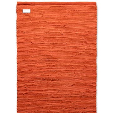 Cotton vloerkleed 60 x 90 cm. - Solar orange (oranje) - Rug Solid