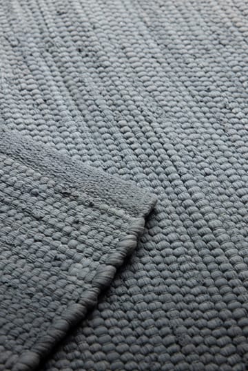 Cotton vloerkleed 60 x 90 cm. - Steel grey (grijs) - Rug Solid