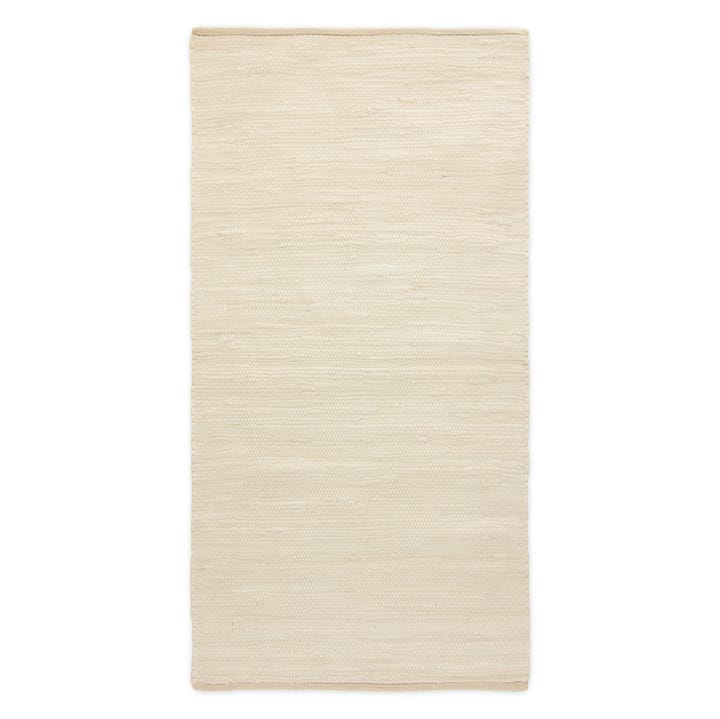 Cotton vloerkleed 65 x 135 cm. - desert white (wit) - Rug Solid