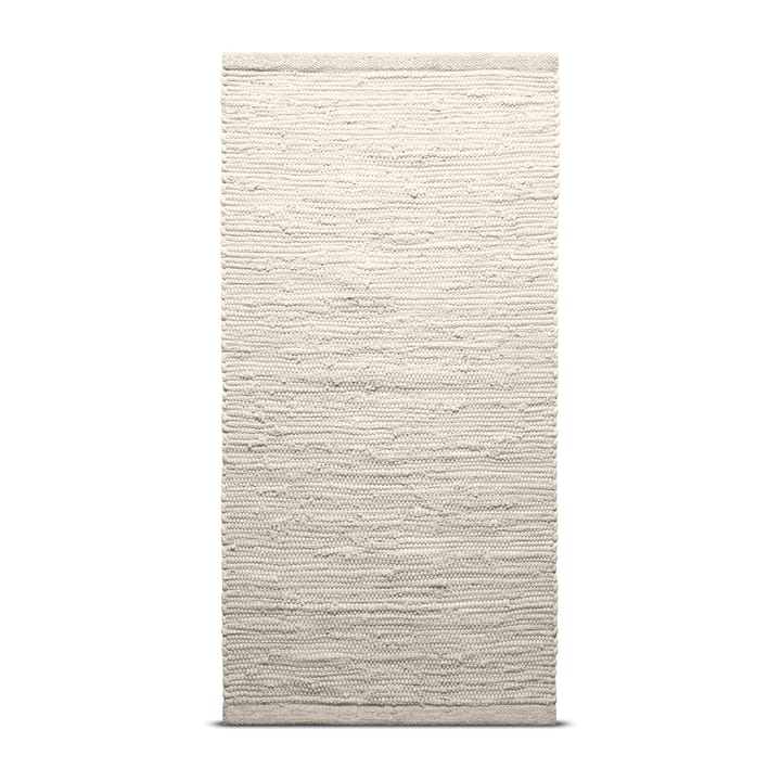 Cotton vloerkleed 65 x 135 cm. - desert white (wit) - Rug Solid