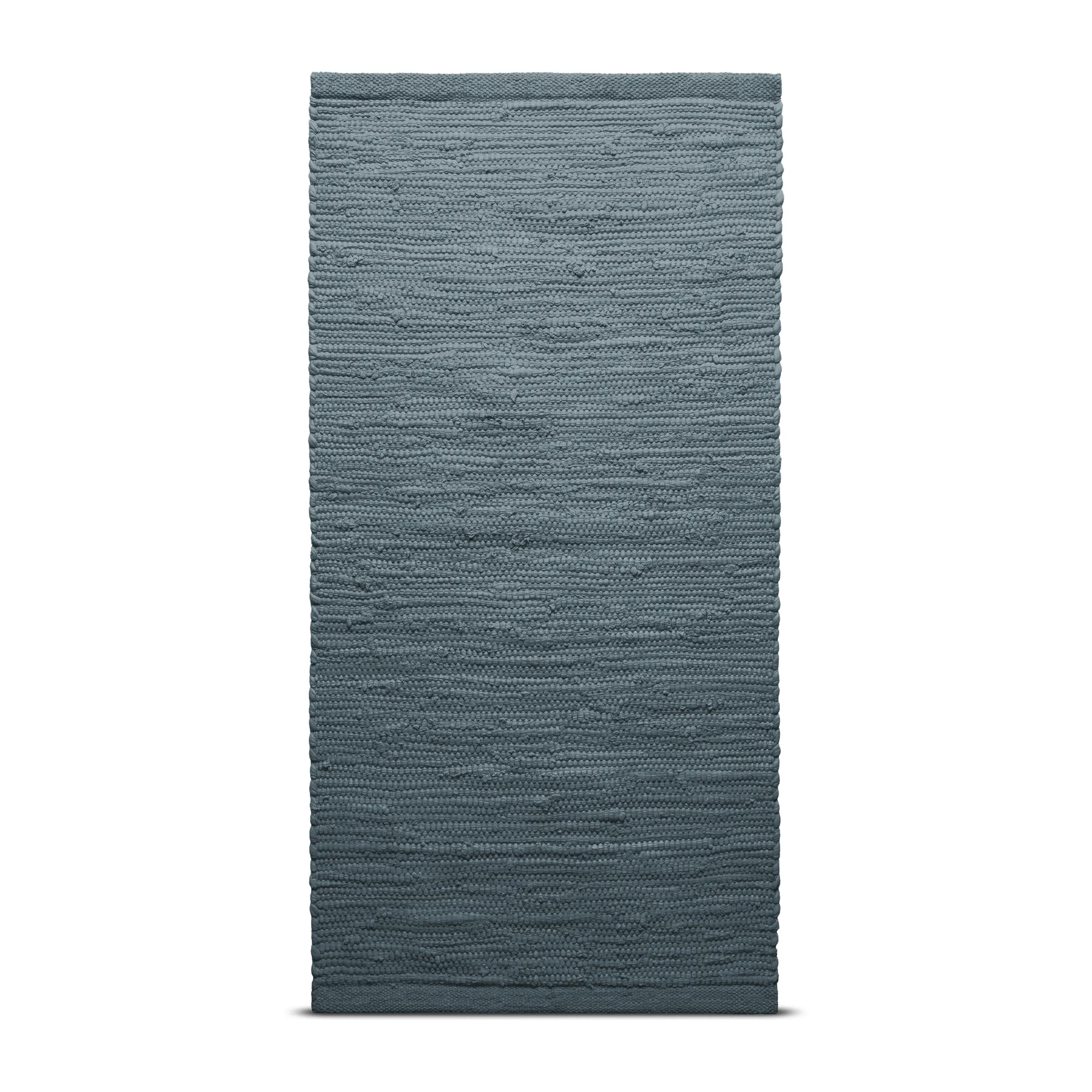 Cotton vloerkleed 65 x 135 cm., Steel grey (grijs) Rug Solid