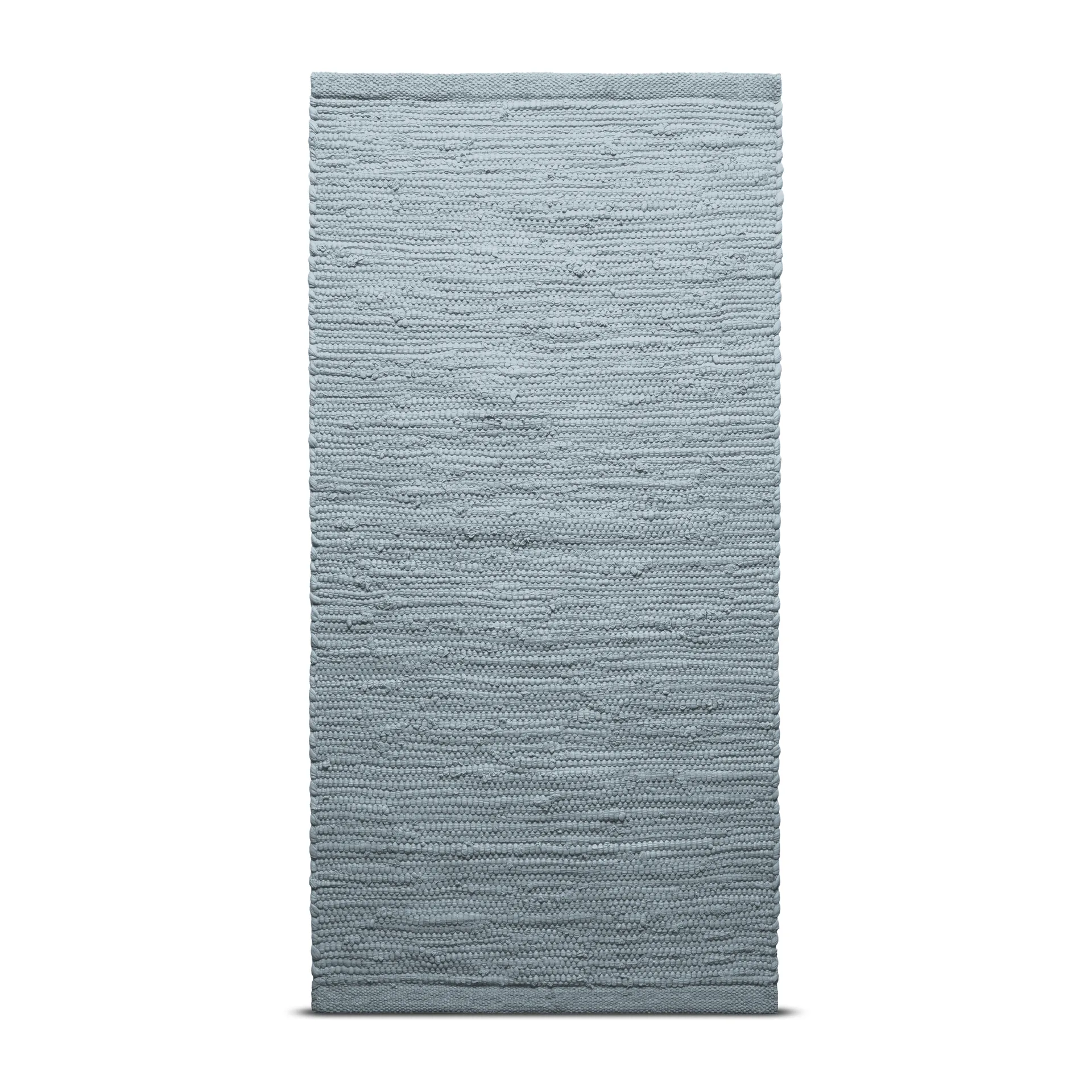 Cotton vloerkleed 75 x 200 cm., light grey (lichtgrijs) Rug Solid