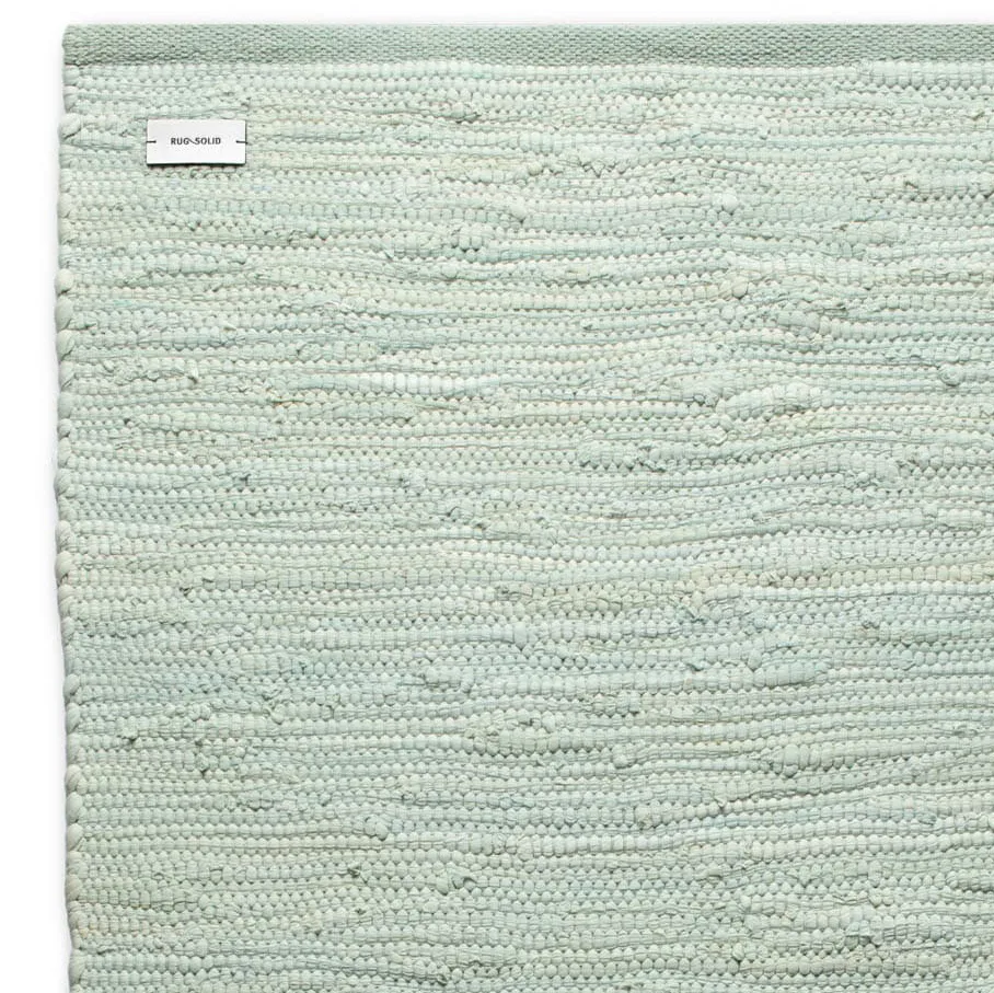 Cotton vloerkleed 75 x 200 cm., Mint Rug Solid