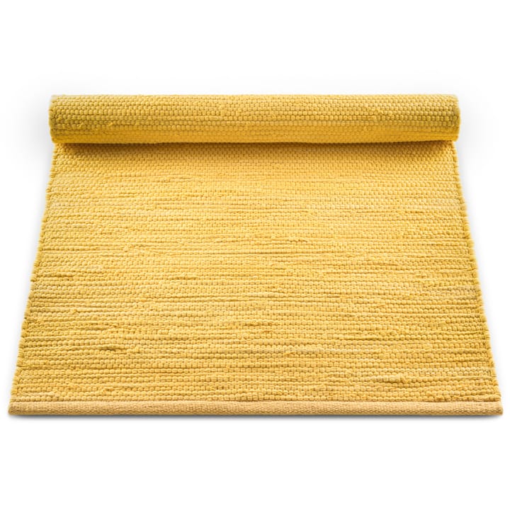Cotton vloerkleed 75 x 200 cm. - Raincoat yellow (geel) - Rug Solid