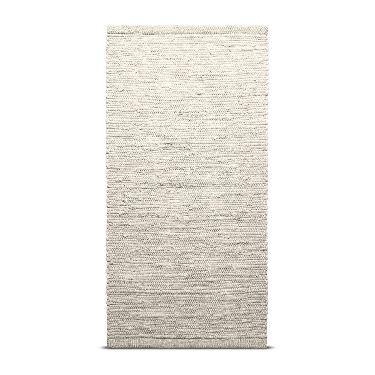 Rug Solid Cotton vloerkleed 75 x 300 cm. desert white (wit)
