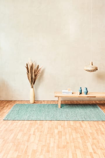 Cotton vloerkleed 75 x 300 cm. - Dusty jade (mint) - Rug Solid