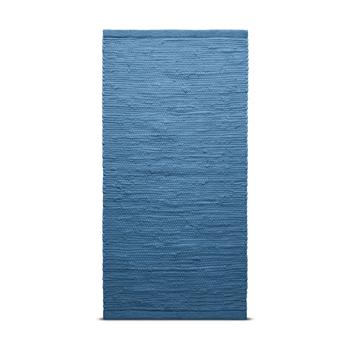 Rug Solid Cotton vloerkleed 75 x 300 cm. Pacific | Scandinavisch Interieur | Geweven katoenen vloerkleden | Blauw