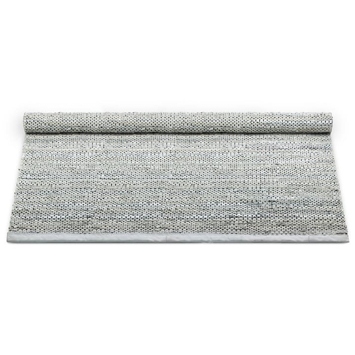 Leather vloerkleed 140 x 200 cm., light grey (lichtgrijs) Rug Solid
