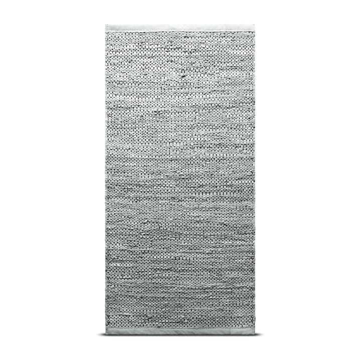 Leather vloerkleed 140 x 200 cm. - light grey (lichtgrijs) - Rug Solid