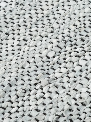 Leather vloerkleed 140 x 200 cm. - light grey (lichtgrijs) - Rug Solid