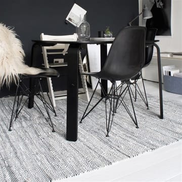 Leather vloerkleed 140 x 200 cm. - light grey (lichtgrijs) - Rug Solid