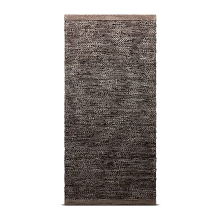 Leather vloerkleed 140 x 200 cm. - Wood (bruin) - Rug Solid