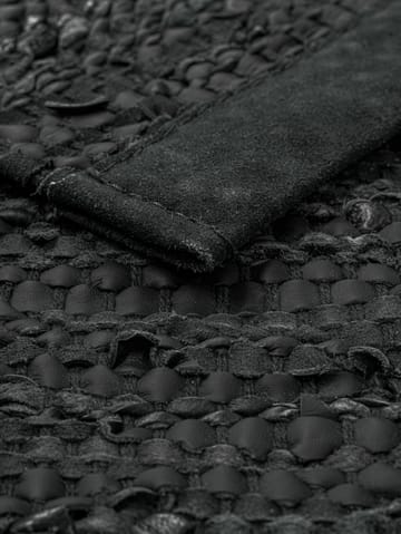 Leather vloerkleed 170 x 240 cm. - dark grey (donkergrijs) - Rug Solid