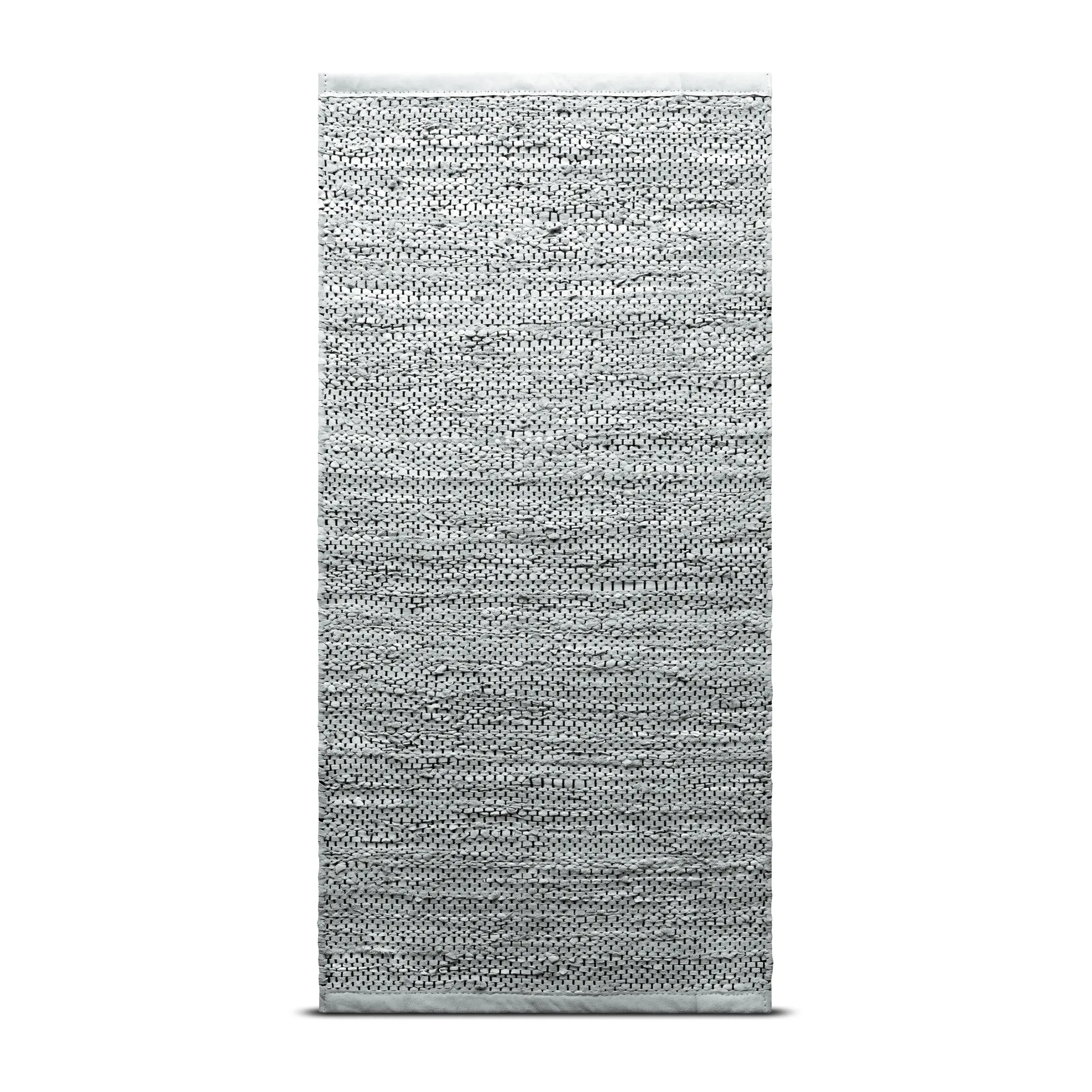 Leather vloerkleed 60 x 90 cm., light grey (lichtgrijs) Rug Solid