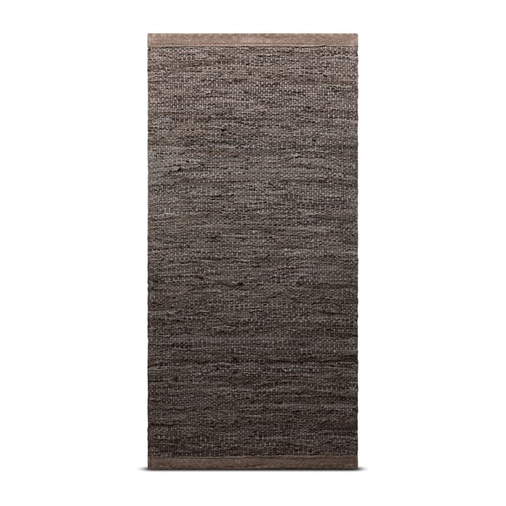 Leather vloerkleed 60 x 90 cm. - Wood (bruin) - Rug Solid