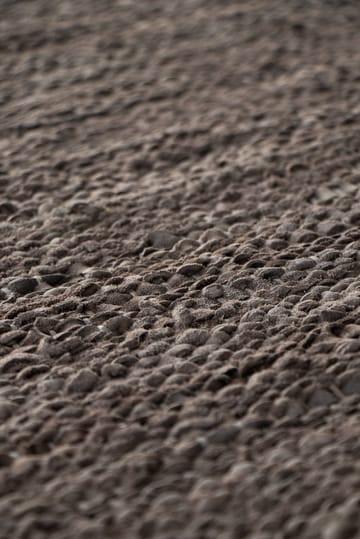 Leather vloerkleed 65 x 135 cm. - Wood (bruin) - Rug Solid