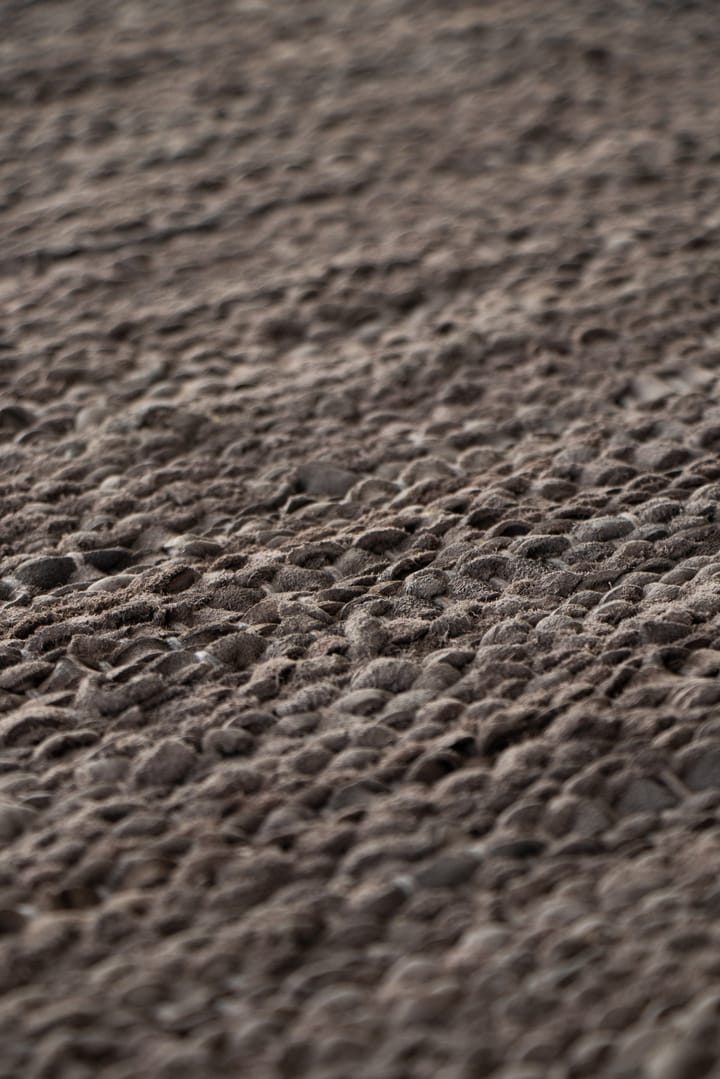 Leather vloerkleed 65 x 135 cm., Wood (bruin) Rug Solid