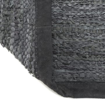 Leather vloerkleed 75 x 200 cm. - dark grey (donkergrijs) - Rug Solid