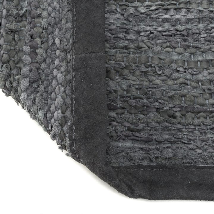 Leather vloerkleed 75 x 200 cm., dark grey (donkergrijs) Rug Solid