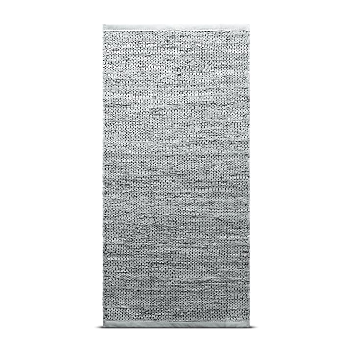 Leather vloerkleed 75 x 200 cm. - light grey (lichtgrijs) - Rug Solid