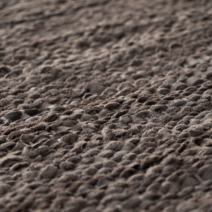 Leather vloerkleed 75 x 200 cm., Wood (bruin) Rug Solid