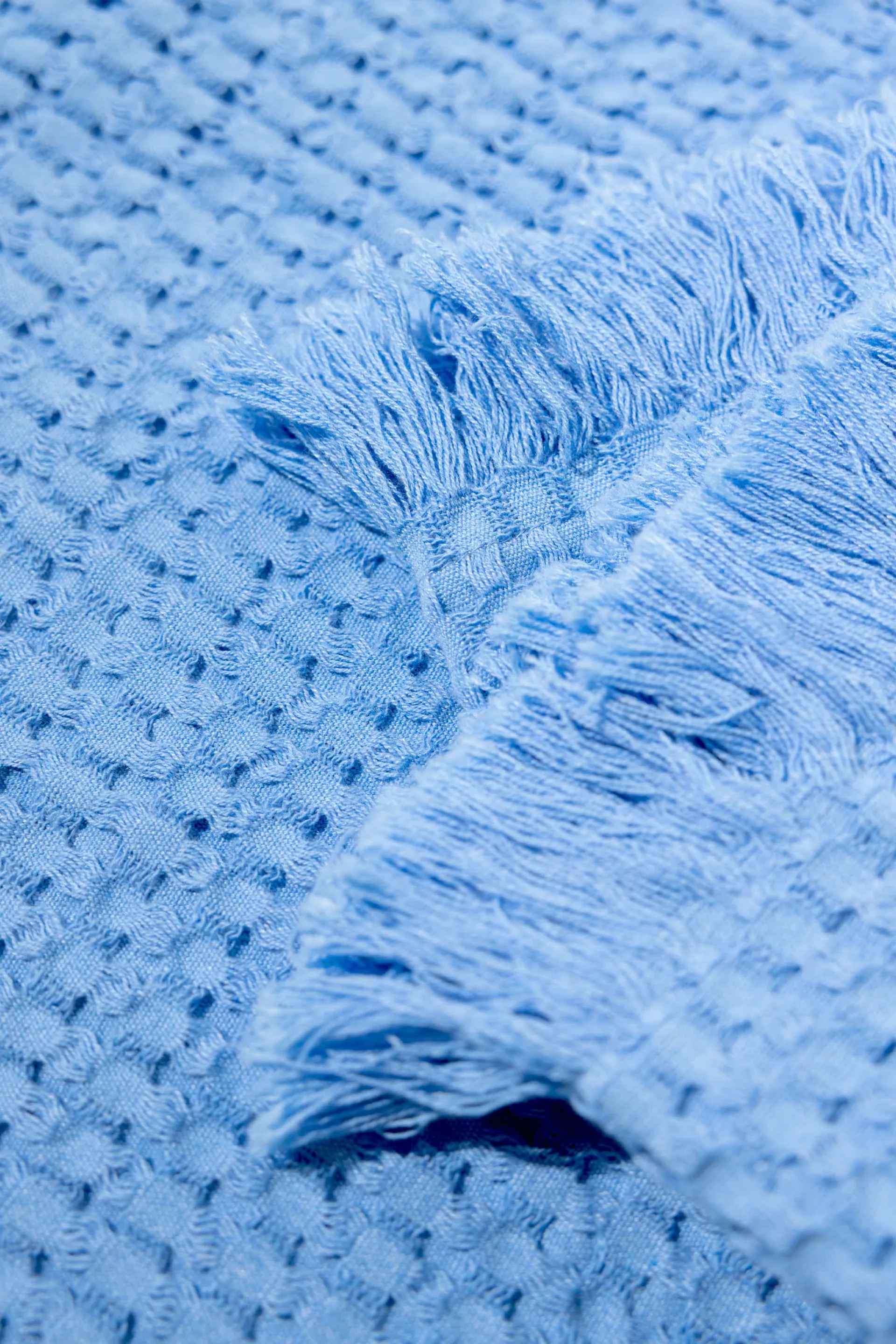 Stockholm katoenen deken 130x180 cm, Millenium blue Rug Solid