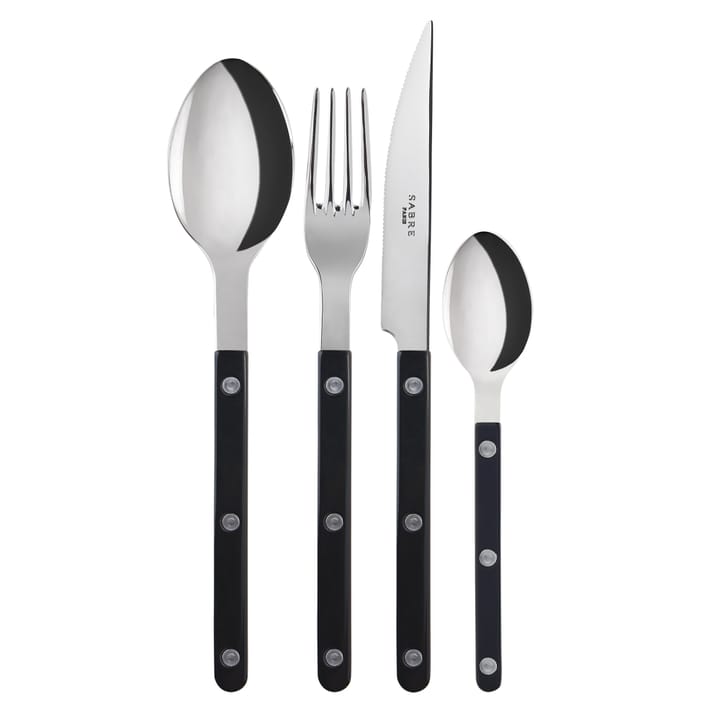 Bistrot bestek shiny 24-delig - Black - SABRE Paris