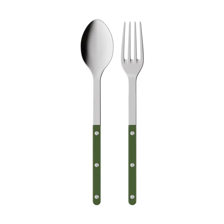 Bistrot solid serveerbestek 2-delig - Green - SABRE Paris