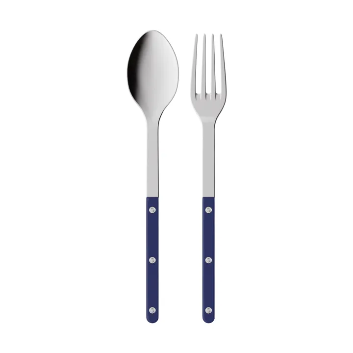 Bistrot solid serveerbestek 2-delig - Navy blue - SABRE Paris
