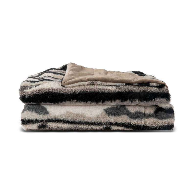 Sagaform Alba plaid 130x170 cm Grijs-zwart-wit | Scandinavisch Interieur | Wollen dekens & spreien | Grijs