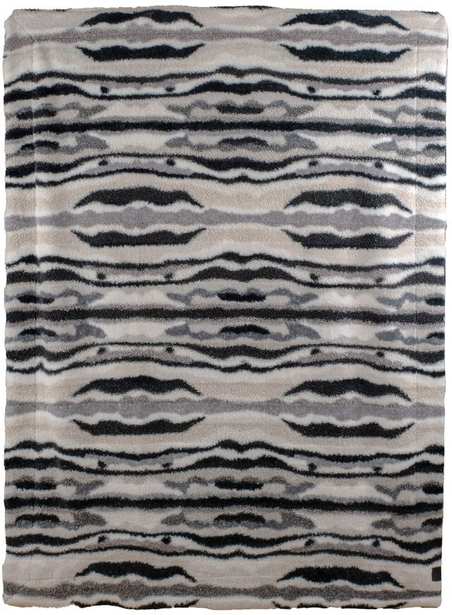Alba plaid 130x170 cm, Grijs-zwart-wit Sagaform