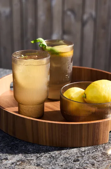 Billi drinkglas 43 cl 4-pack - Bruin - Sagaform