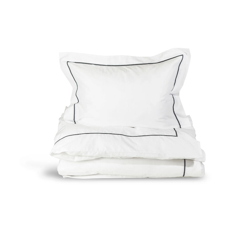 Sagaform Carl dekbedovertrekset 150x210 cm Wit | Scandinavisch Interieur | Dekbedovertrekken | Wit