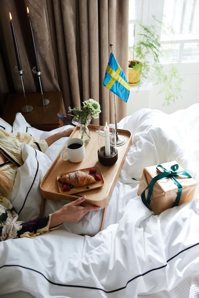 Carl dekbedovertrekset 150x210 cm, Wit Sagaform