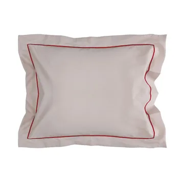 Carl kussensloop 50x60 cm - Beige-bordeauxrood - Sagaform