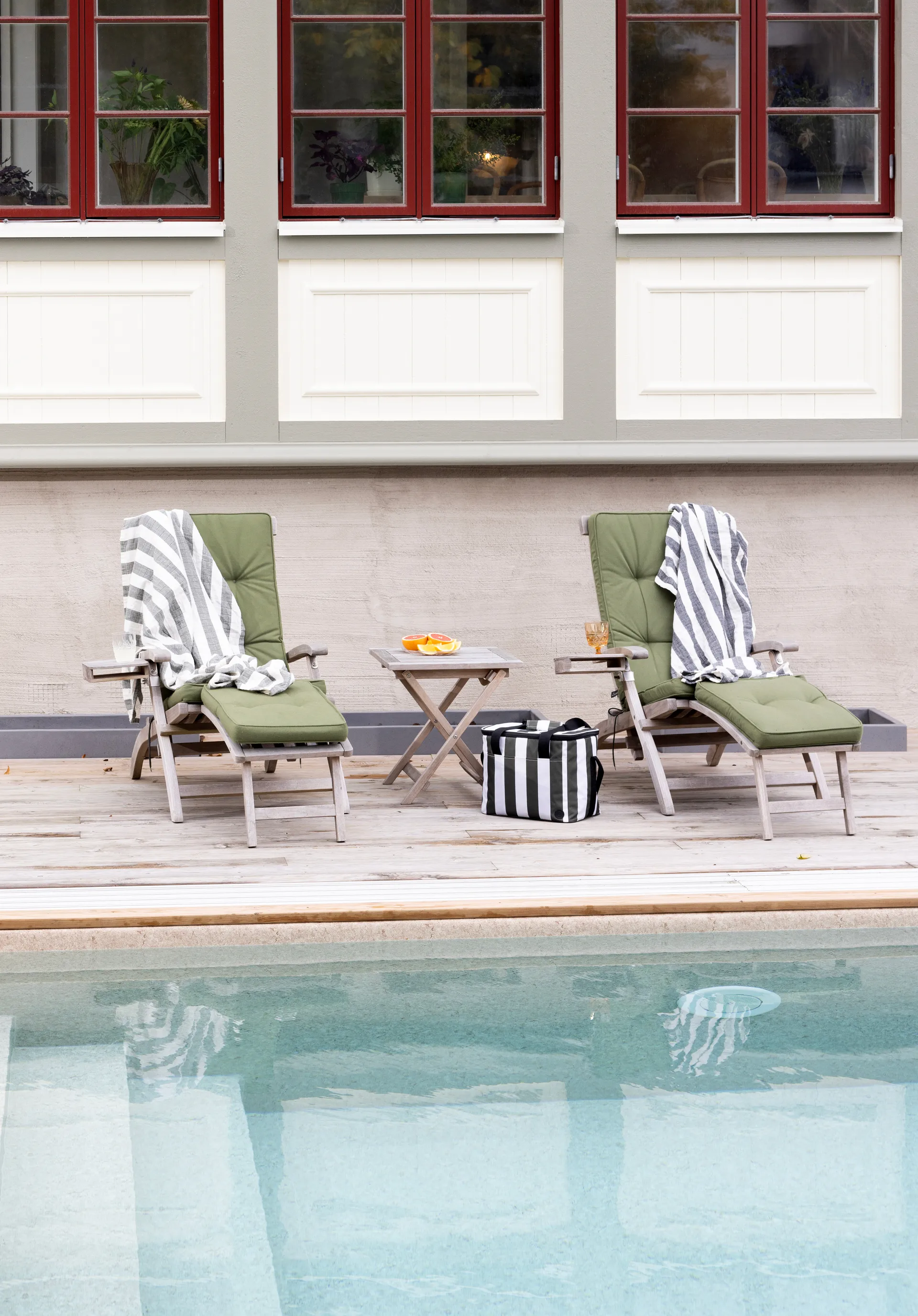 City koeltas groot 20 L, Groen-wit Sagaform