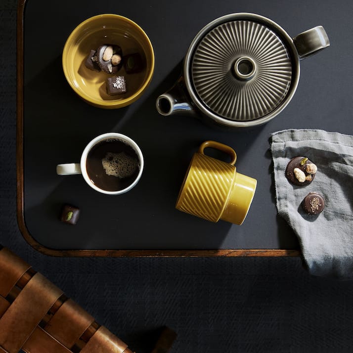 Coffe & More koffiebeker - geel - Sagaform