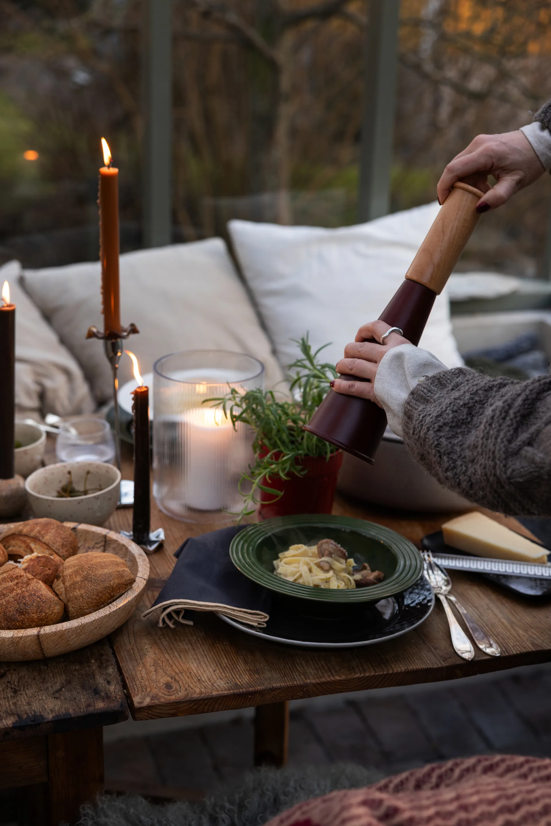 Coffee & More diep bord Ø22 cm, Groen Sagaform