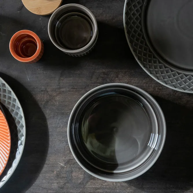 Coffee & More diepe kom 17 cm, Grijs Sagaform