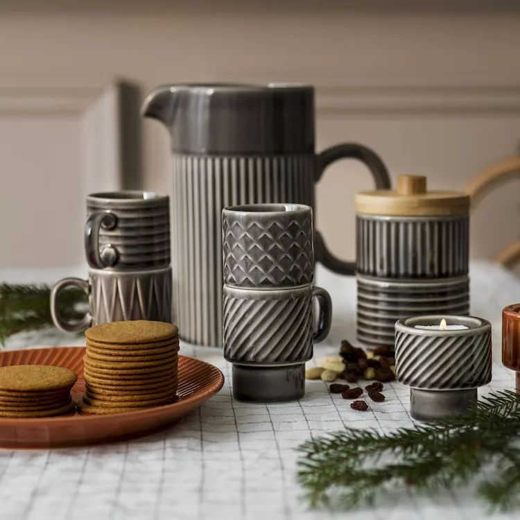 Coffee & More kleine kom 2-pack, Grijs Sagaform