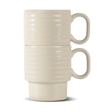 Coffee & More koffiemok 2-pack - Beige - Sagaform