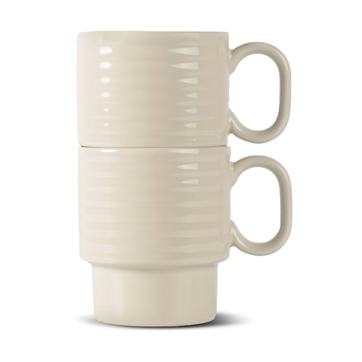 Coffee & More koffiemok 2-pack - Beige - Sagaform