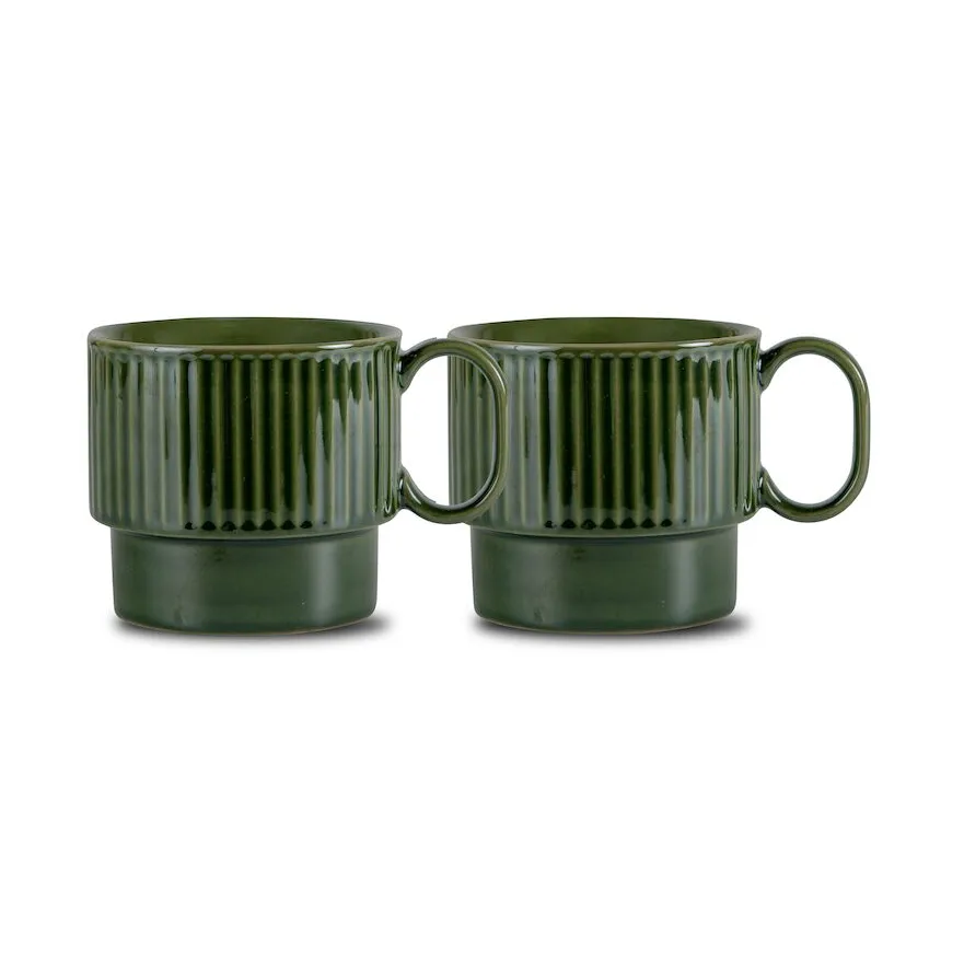 Sagaform Coffee & More theemok 2-pack Groen | Scandinavisch Interieur | Koffiekoppen | Groen