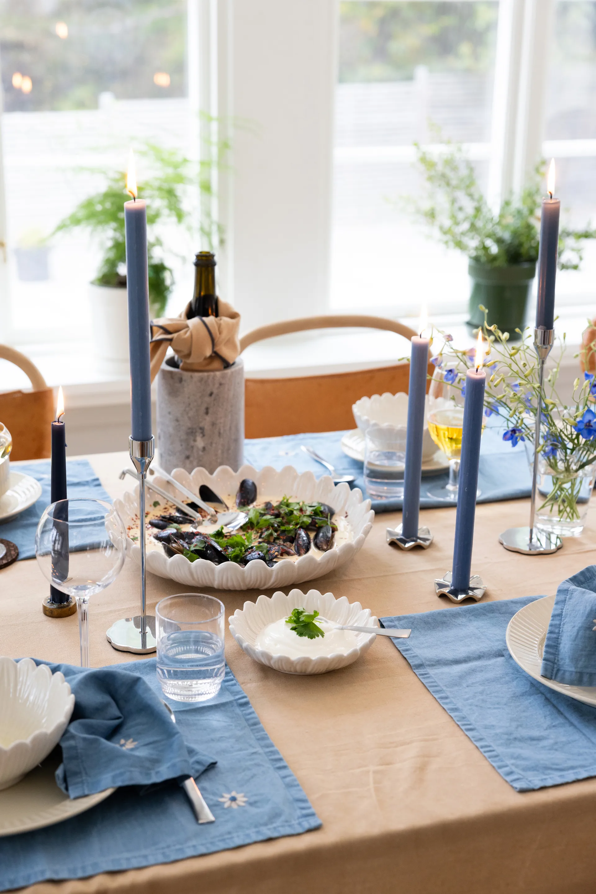 Dagny diepe schaal Ø32 cm, Wit Sagaform