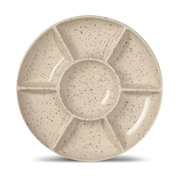 Ditte serveerschotel - Beige-bordeauxrood - Sagaform